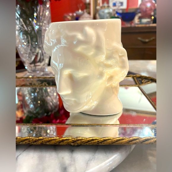 Collectible Sculpted Ceramic Greek Apollo White Mug, God of Music & Poetry - Picture 5 of 13